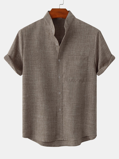 Josh® | Shirt With Mandarin Collar And Pocket
