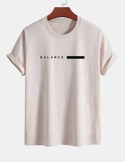 Numa® | Balance Stripe Print Cotton T-Shirt