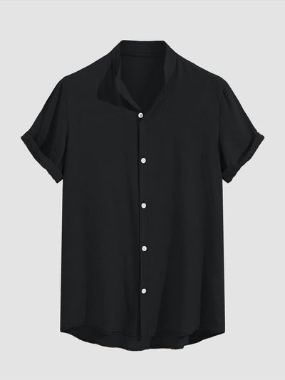 Aindreas® | Stand Collar Solid Shirts