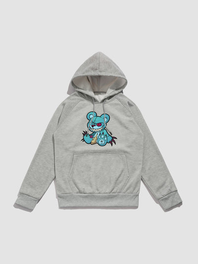 Lionel | Evil Bear Print Hoodie