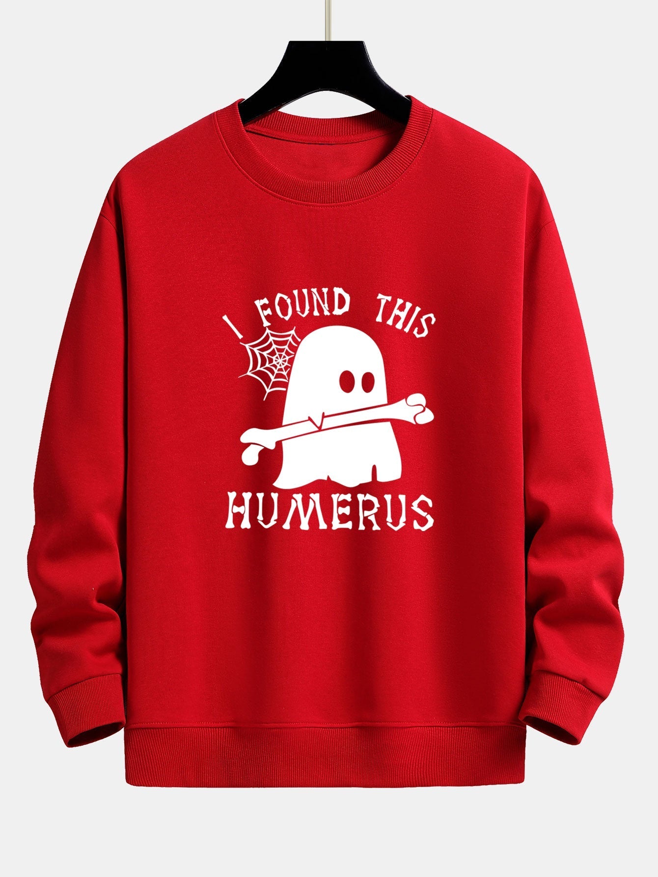 Celedonio® | Ghost Found This Humerus Print Relax Fit Sweatshirt