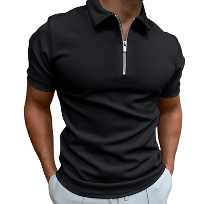 Lucas | MODERN POLO SHIRT WITH MID-ZIP