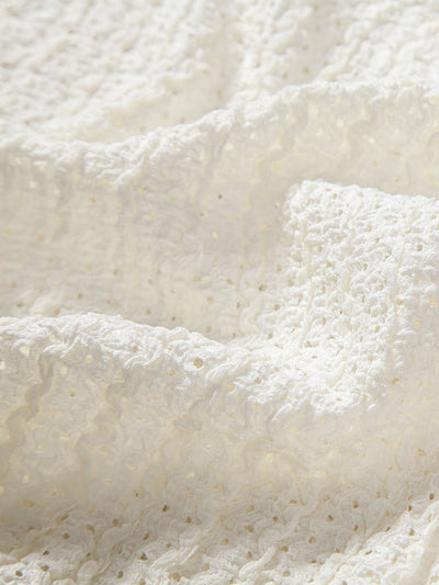 Hector® | Texture Jacquard Cuban Shirt & Linen Cotton Blend Drawstring Shorts