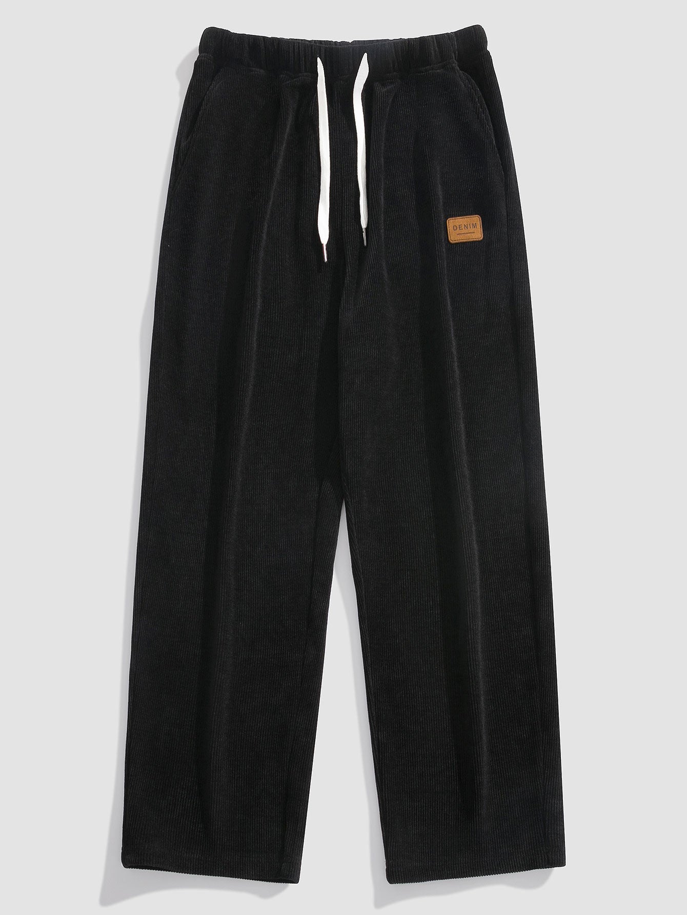 Nestor® | Checkerboard Dissolving Bear Drop Shoulder Oversize T-Shirt & Straight Leg Corduroy Pants