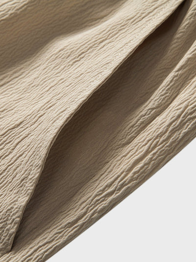 Yago® | Wrinkle Textured Straight Leg Pants