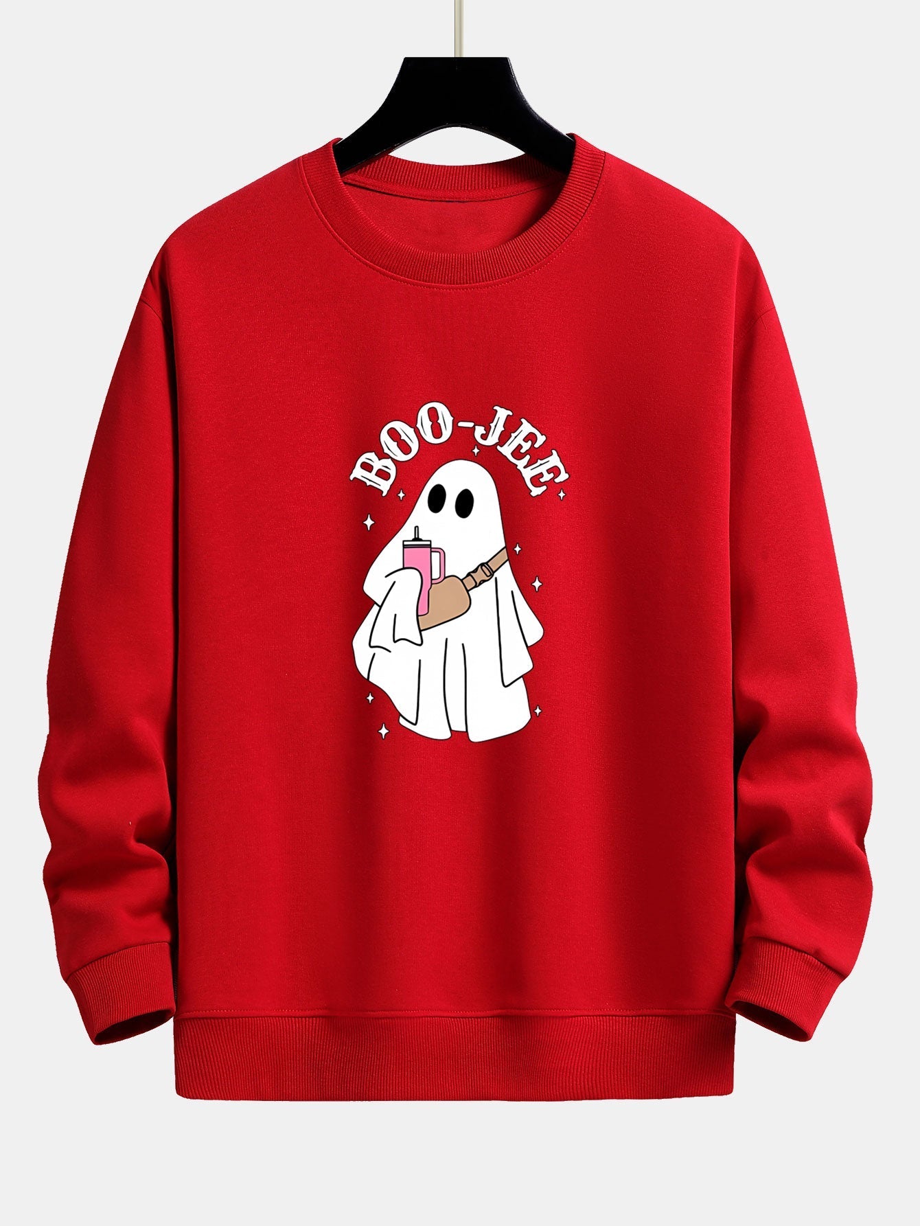 Breogán® | BOO JEE Ghost Print Relax Fit Sweatshirt