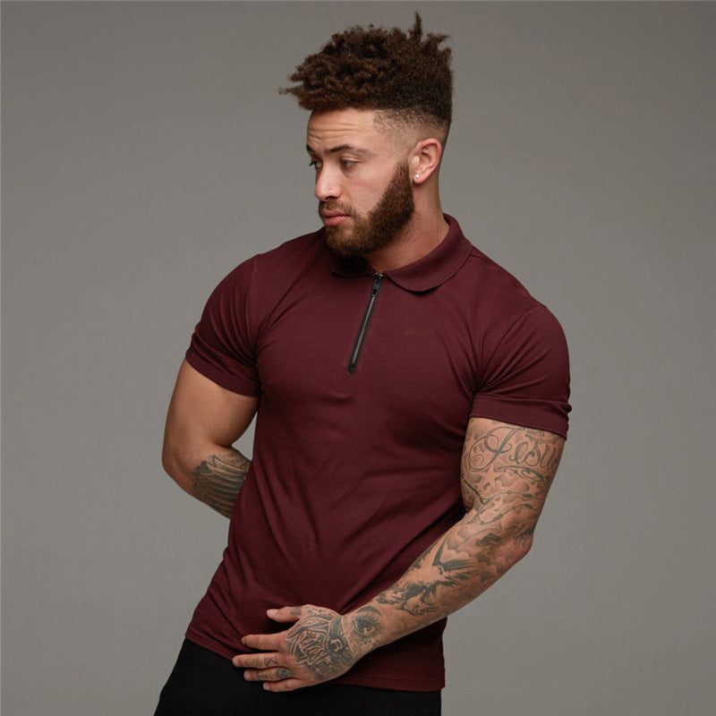 Jorge® | Men'S Zip-Up Polo Shirt