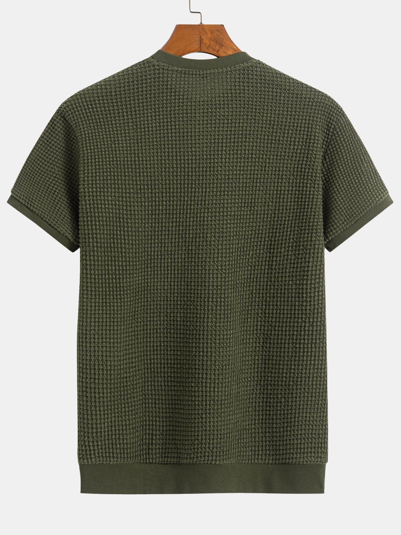 Mauricio® | Short Sleeve Waffle Ribbed Hem T-Shirt