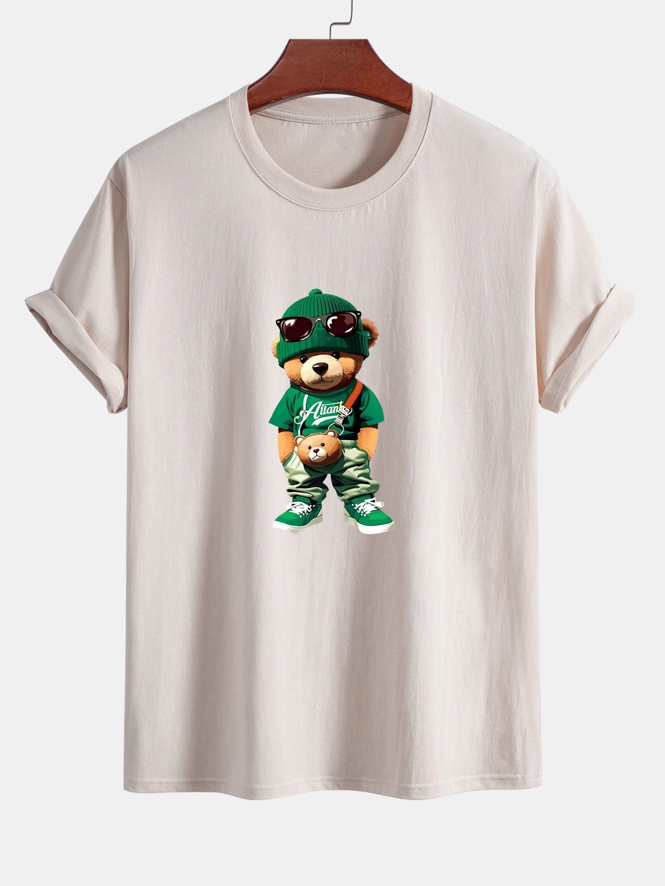 Cándido® | Trendy Bear Print Cotton T-Shirt