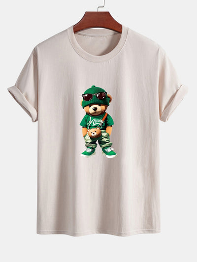 Cándido® | Trendy Bear Print Cotton T-Shirt