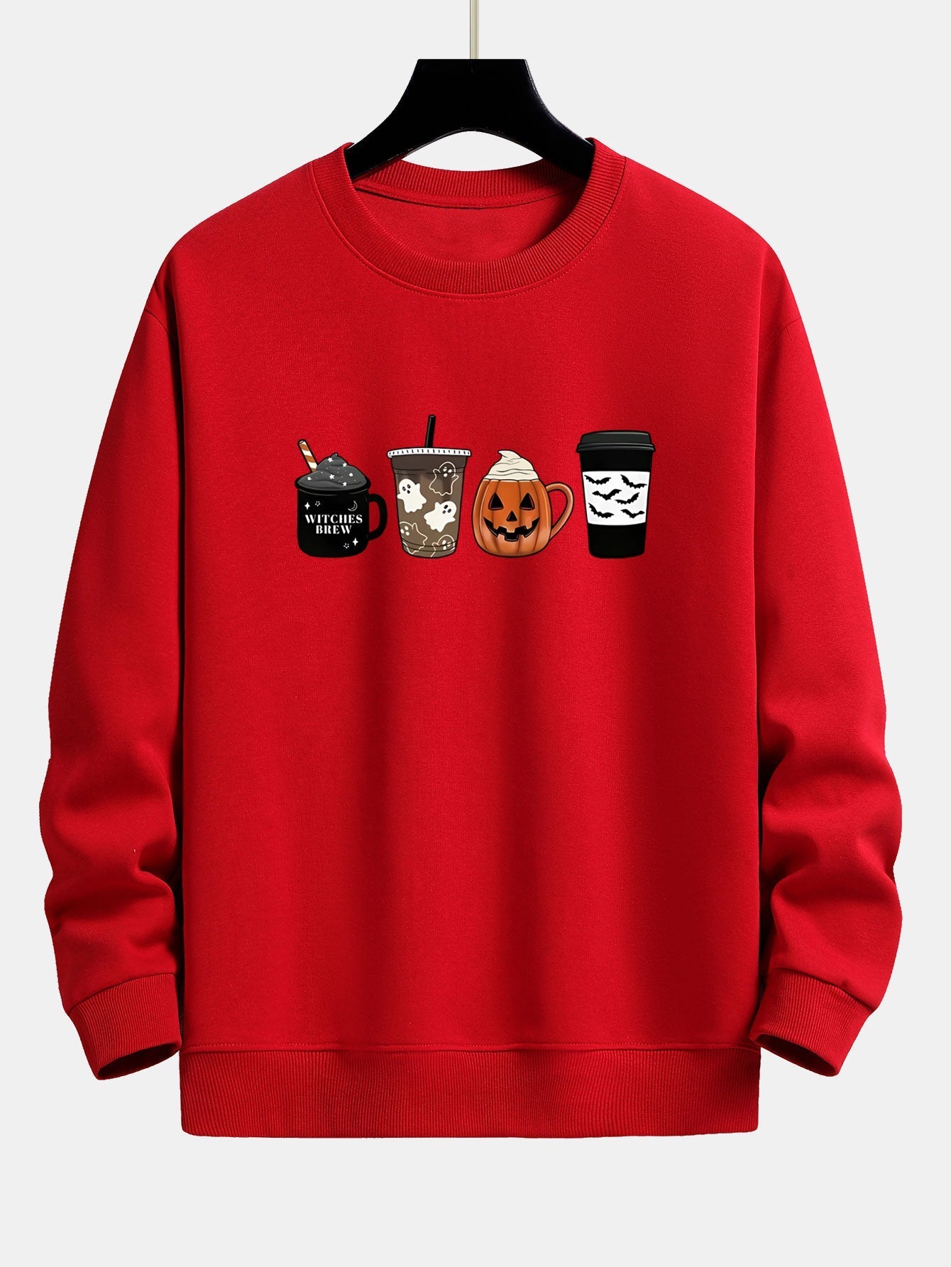 Casimiro® | Halloween Coffee Print Relax Fit Sweatshirt