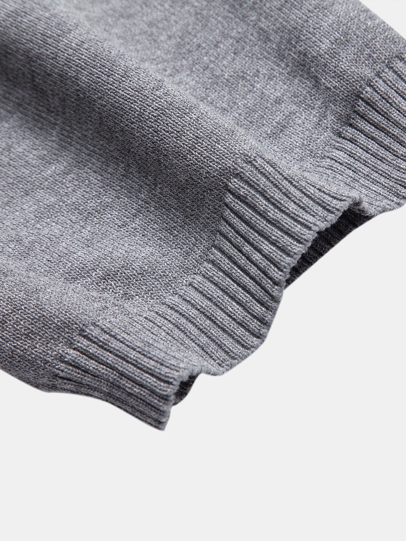 Elijah | Twist Jacquard Knitted Zipper Polo Shirt