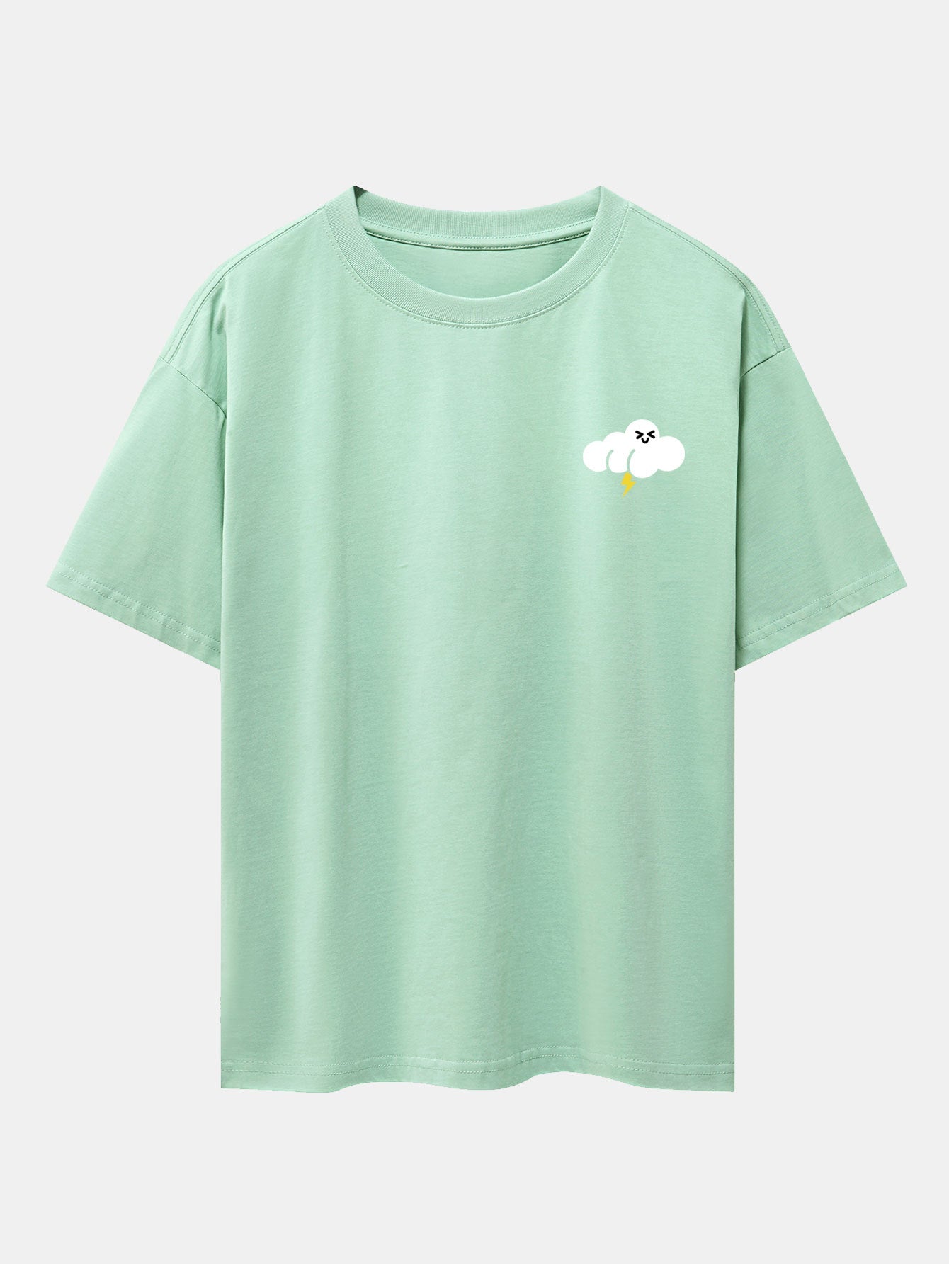 Hubert® | Thundercloud Print Drop Shoulder Oversize T-Shirt