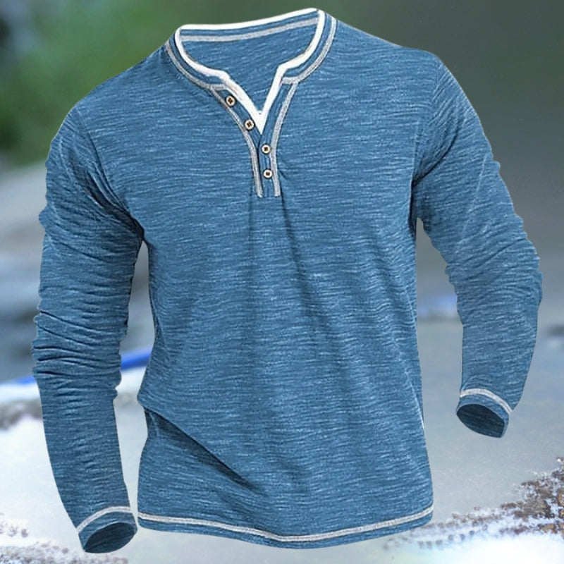 Jon® | Shirt With V-Neck And Long Sleeves