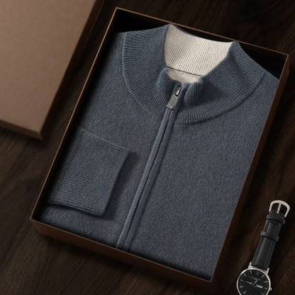 Vasco® | Premium Zipper Cashmere Cardigan