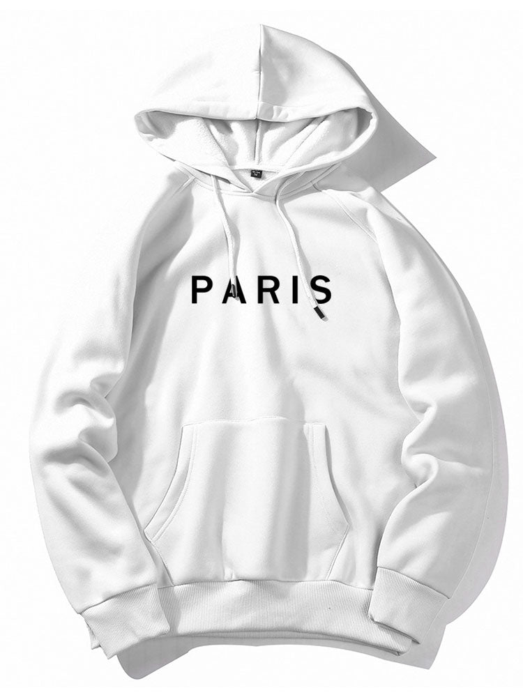 Joaquin | Paris Print Raglan Hoodie