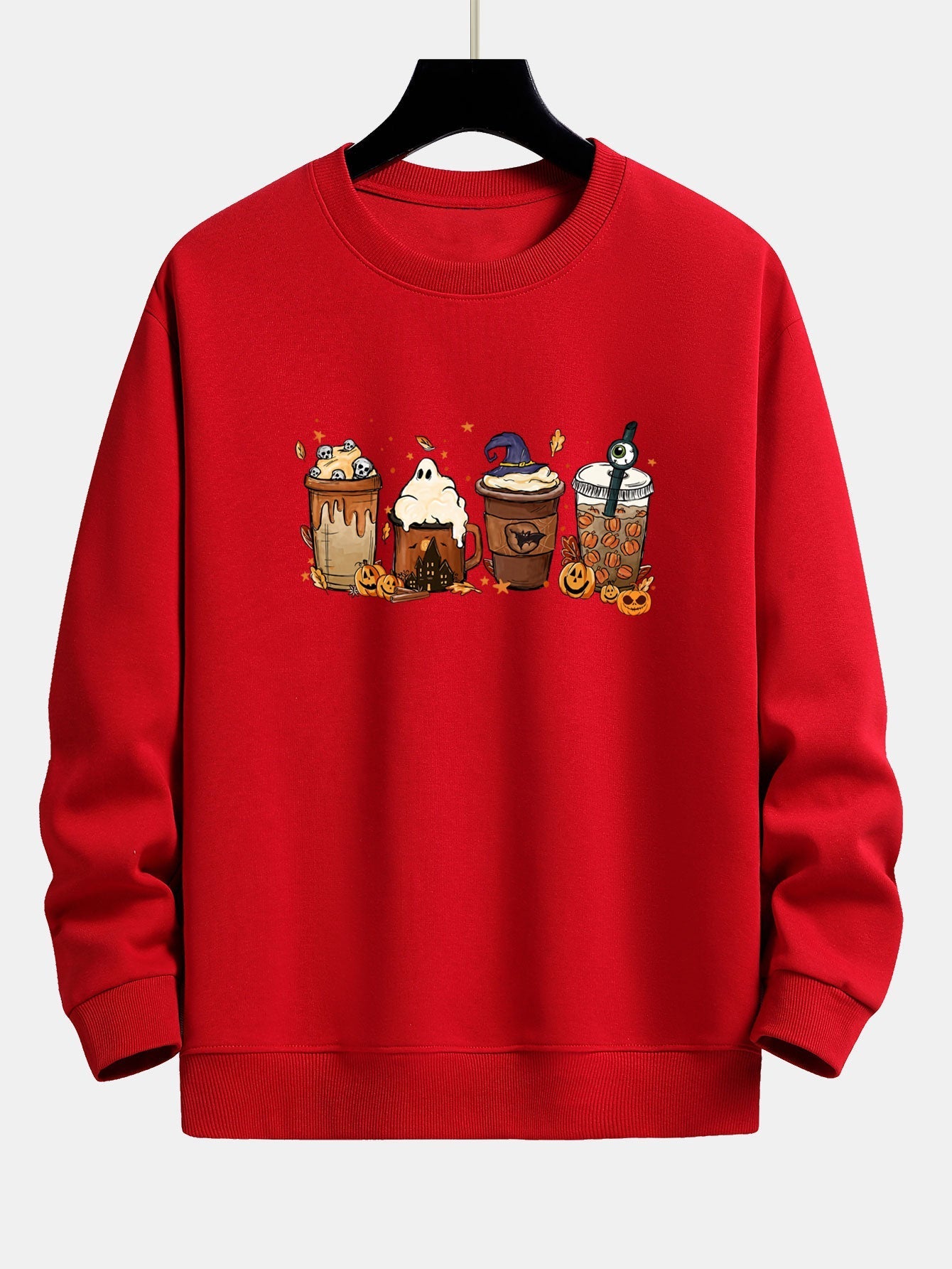 Blas® | Halloween Coffee Print Relax Fit Sweatshirt