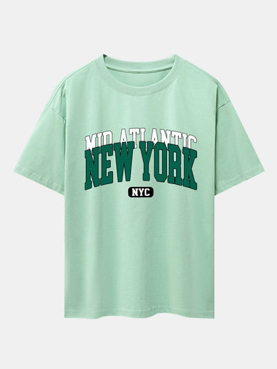 Ermenegildo® | New York Print Drop Shoulder Oversize T-Shirt