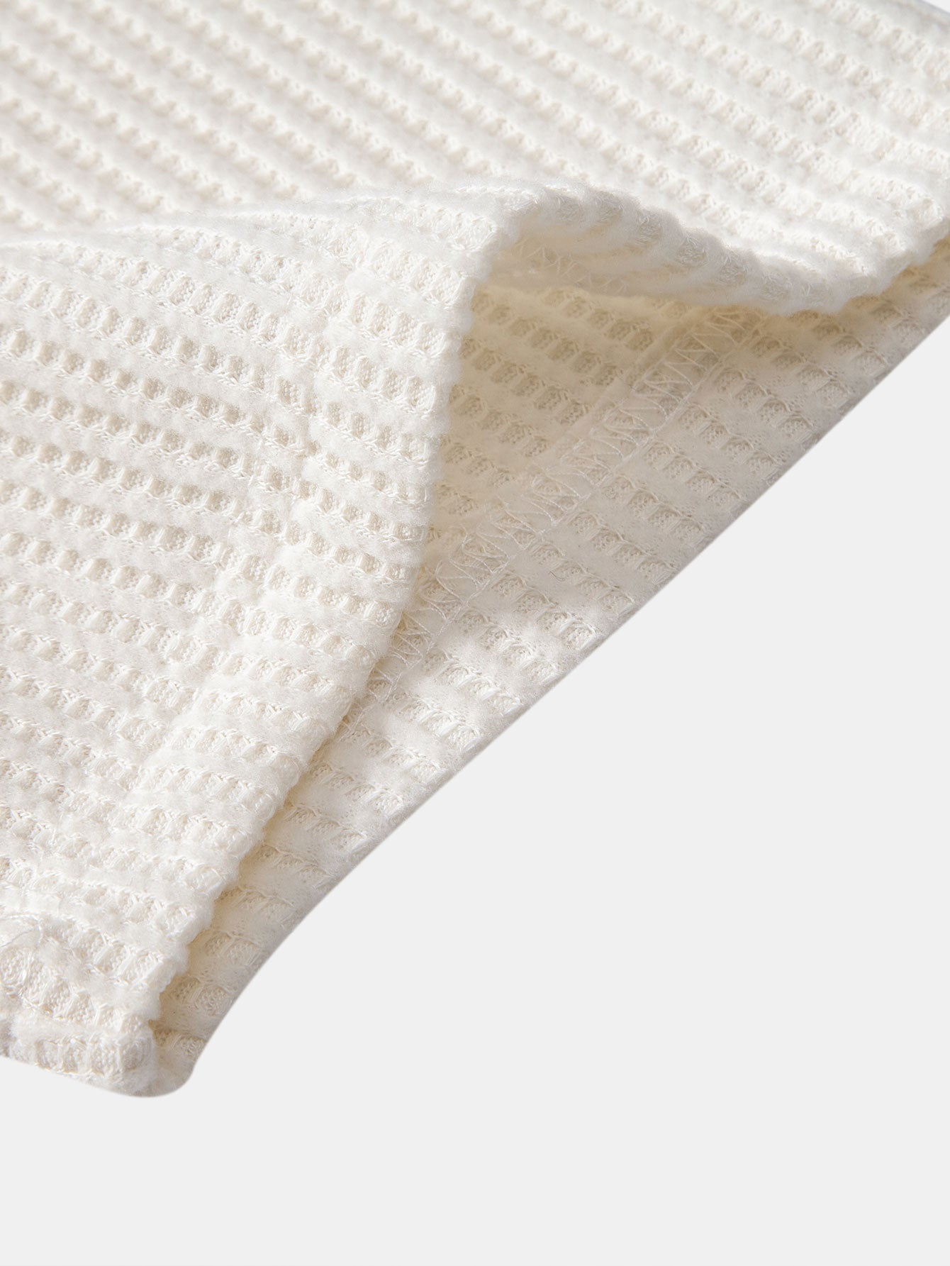 Javier® | Short Sleeved Waffle V-Neck Polo & Drawstring Knitted Waffle Shorts