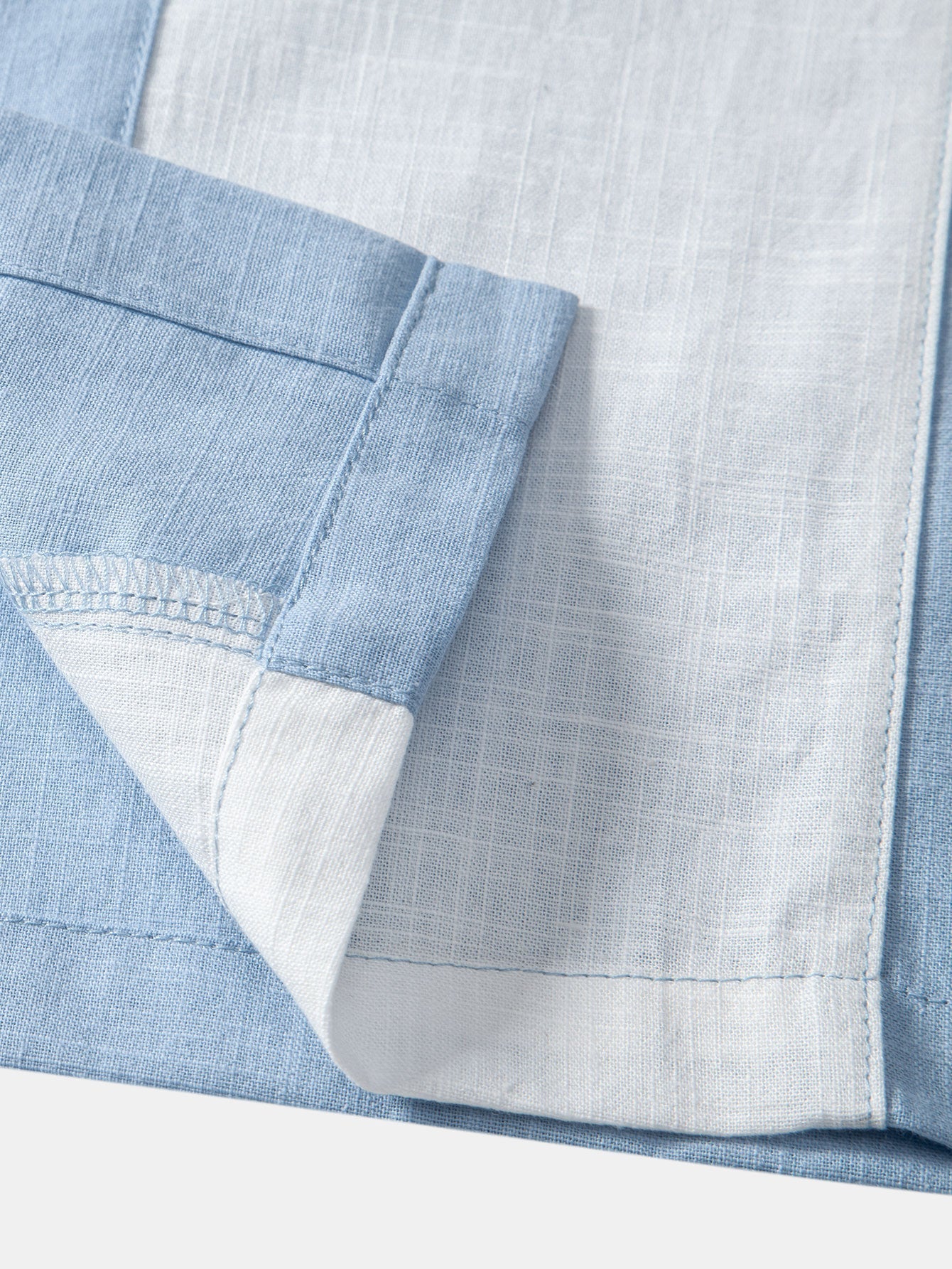 Aryeh® | Linen Look Patchwork Bowling Shirt