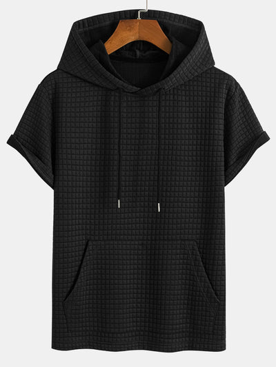 Cliff® | Kangaroo Pocket Waffle Hooded T-Shirt & Shorts