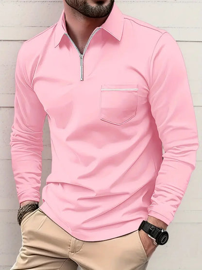 Louisa® | Long Sleeve Zipper Shirt For Spring