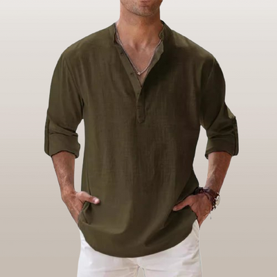 Seth® | Linen Shirt With Long Sleeves