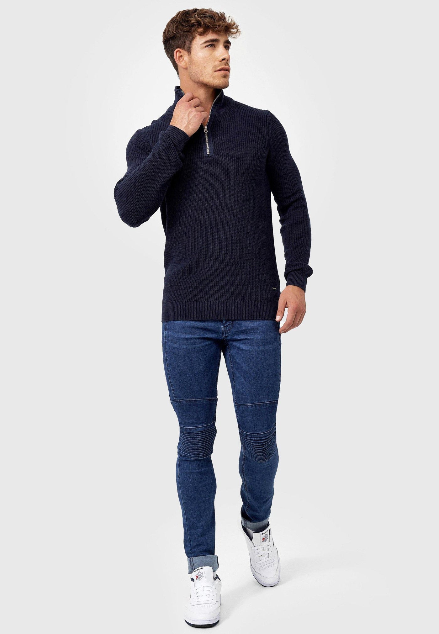 Cristóbal® | Stylish Sweatshirt With Quarter Zip Fastening