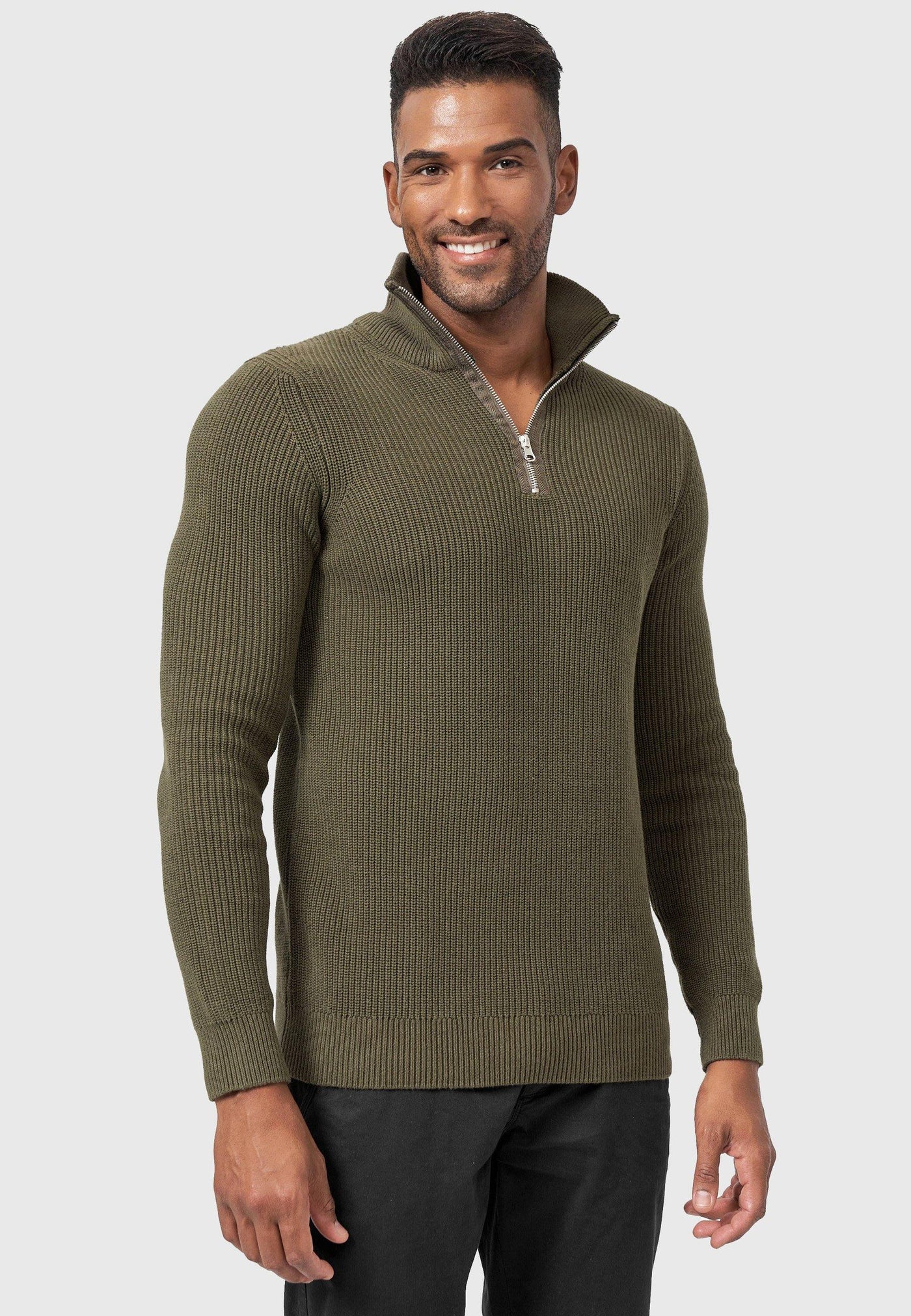 Cristóbal® | Stylish Sweatshirt With Quarter Zip Fastening