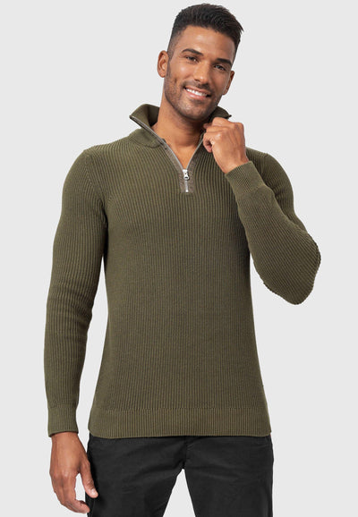 Cristóbal® | Stylish Sweatshirt With Quarter Zip Fastening