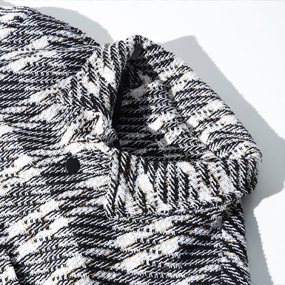 Men's Blended Lapel Single-breasted Jacket