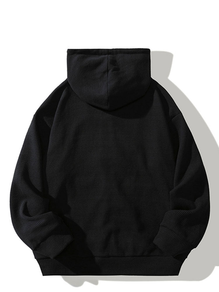 Gael | Relaxed Waffle Zip Hoodie
