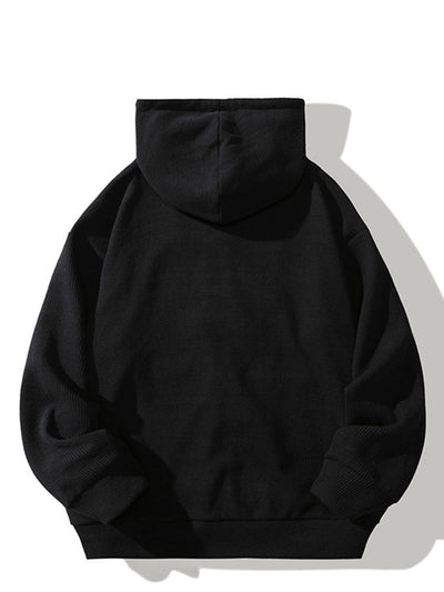 Gael | Relaxed Waffle Zip Hoodie