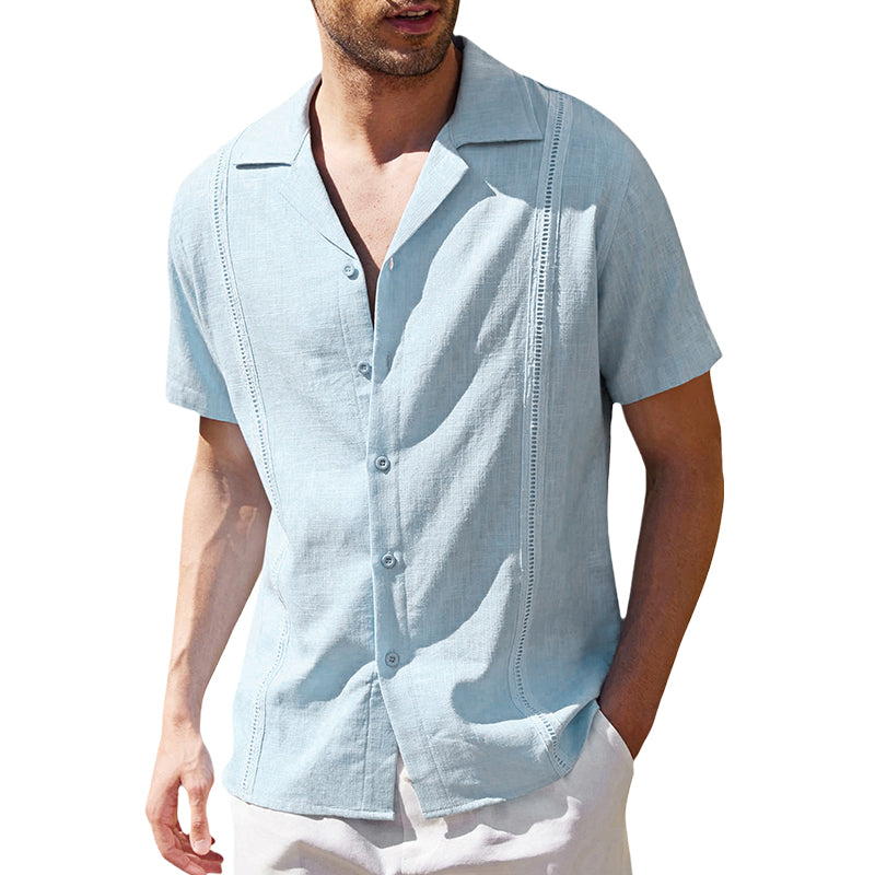 Juan® | Men'S Casual Short-Sleeved Linen Beach Shirt