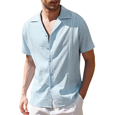 Juan® | Men'S Casual Short-Sleeved Linen Beach Shirt