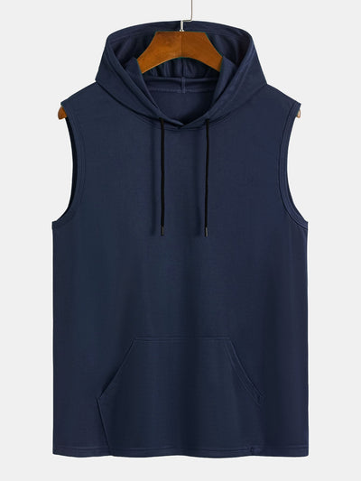 Juvenal® | Athletic Mesh Kangaroo Pocket Hooded Tank