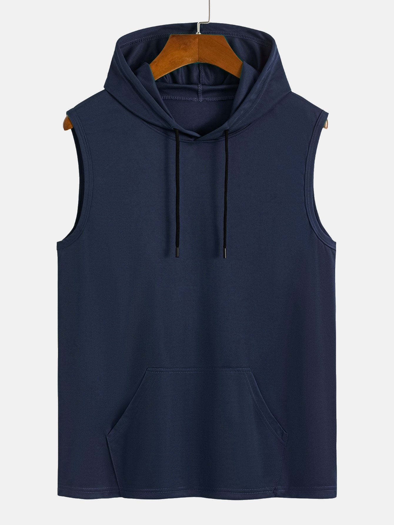 Luciano® | Athletic Mesh Kangaroo Pocket Hooded Tank