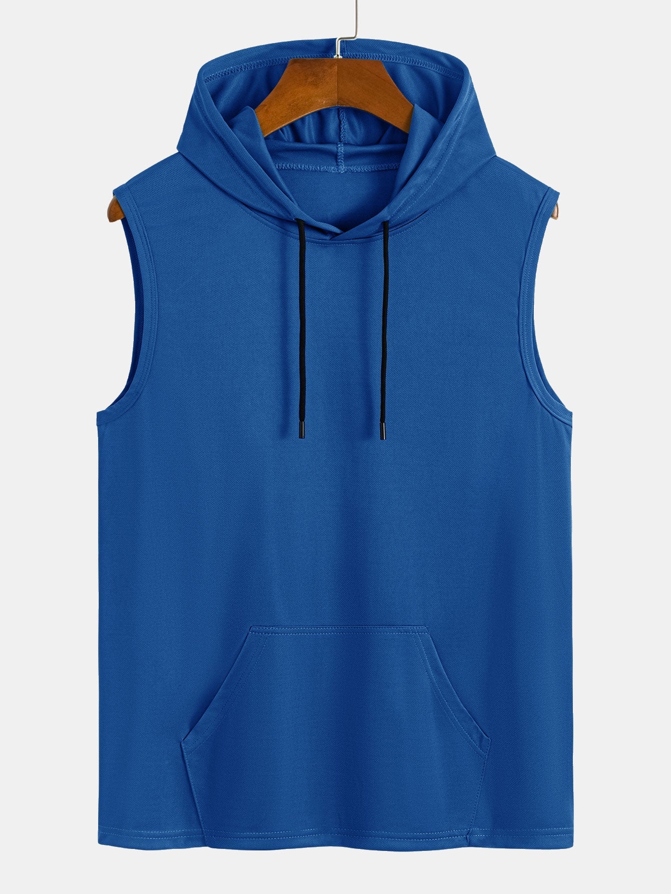 Luciano® | Athletic Mesh Kangaroo Pocket Hooded Tank