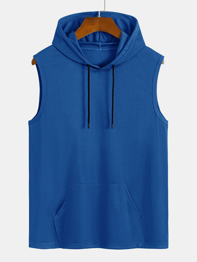Juvenal® | Athletic Mesh Kangaroo Pocket Hooded Tank
