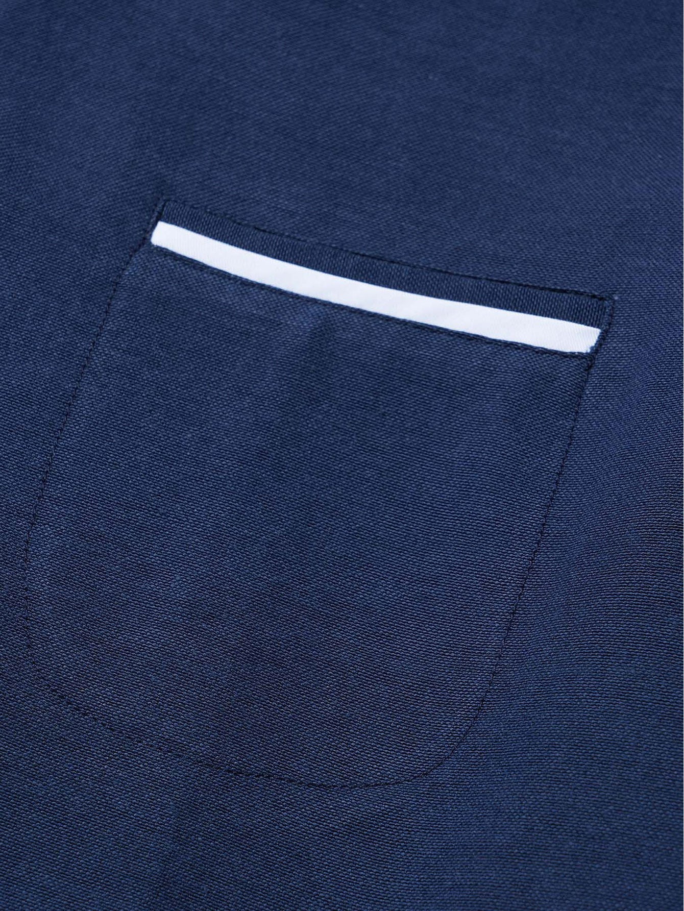 Gabino® | Long Sleeve Contrast Stand Collar Oxford Shirt