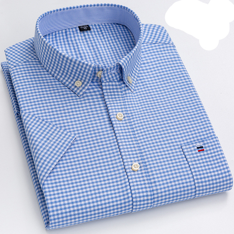 Dimitri® | Soft Cotton Shirt With Practical Chest Pocket And Short Sleeves