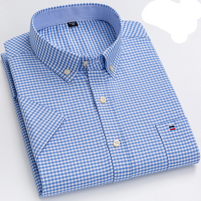 Dimitri® | Soft Cotton Shirt With Practical Chest Pocket And Short Sleeves