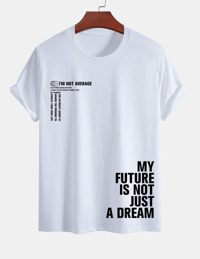 Urbano® | Positive Slogan Print Cotton T-Shirt