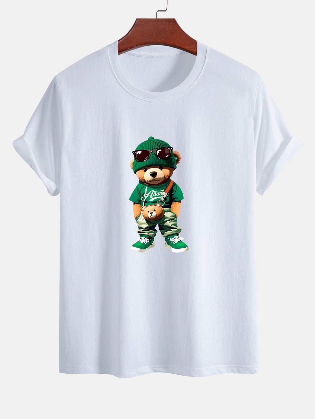 Cándido® | Trendy Bear Print Cotton T-Shirt