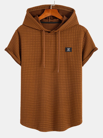 Alejandro® | Waffle Hooded Arc Hem T-Shirt