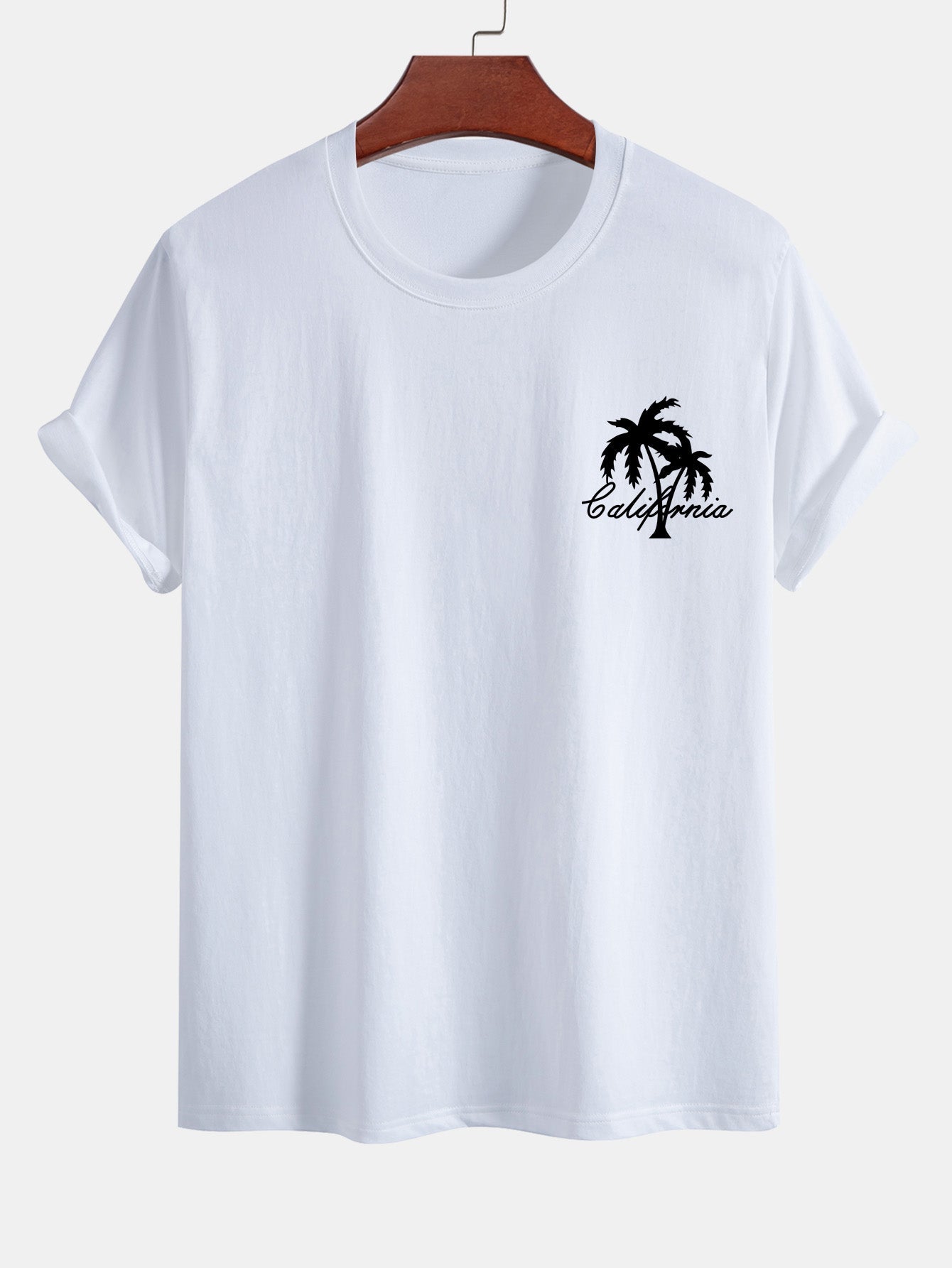 Federico® | Palm Tree Print Cotton T-Shirt & Swim Shorts