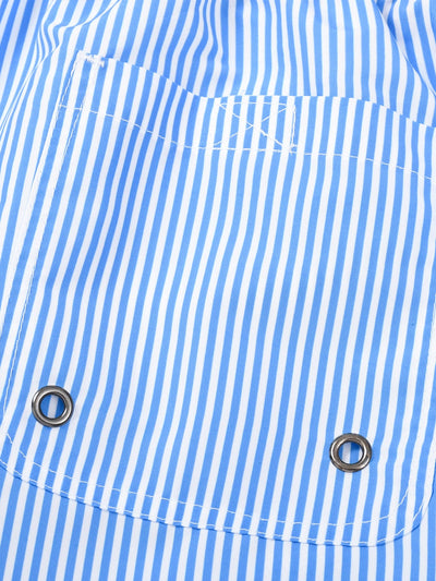 Adolphus® | 3 Pieces Vertical Striped Drawstring Swim Shorts