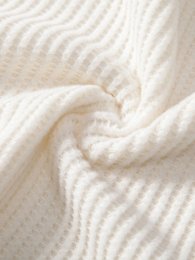 Eli | Short Sleeved Waffle V-neck Polo