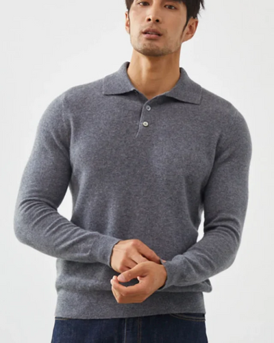 Enzo | Ponza Cashmere Polo Sweater