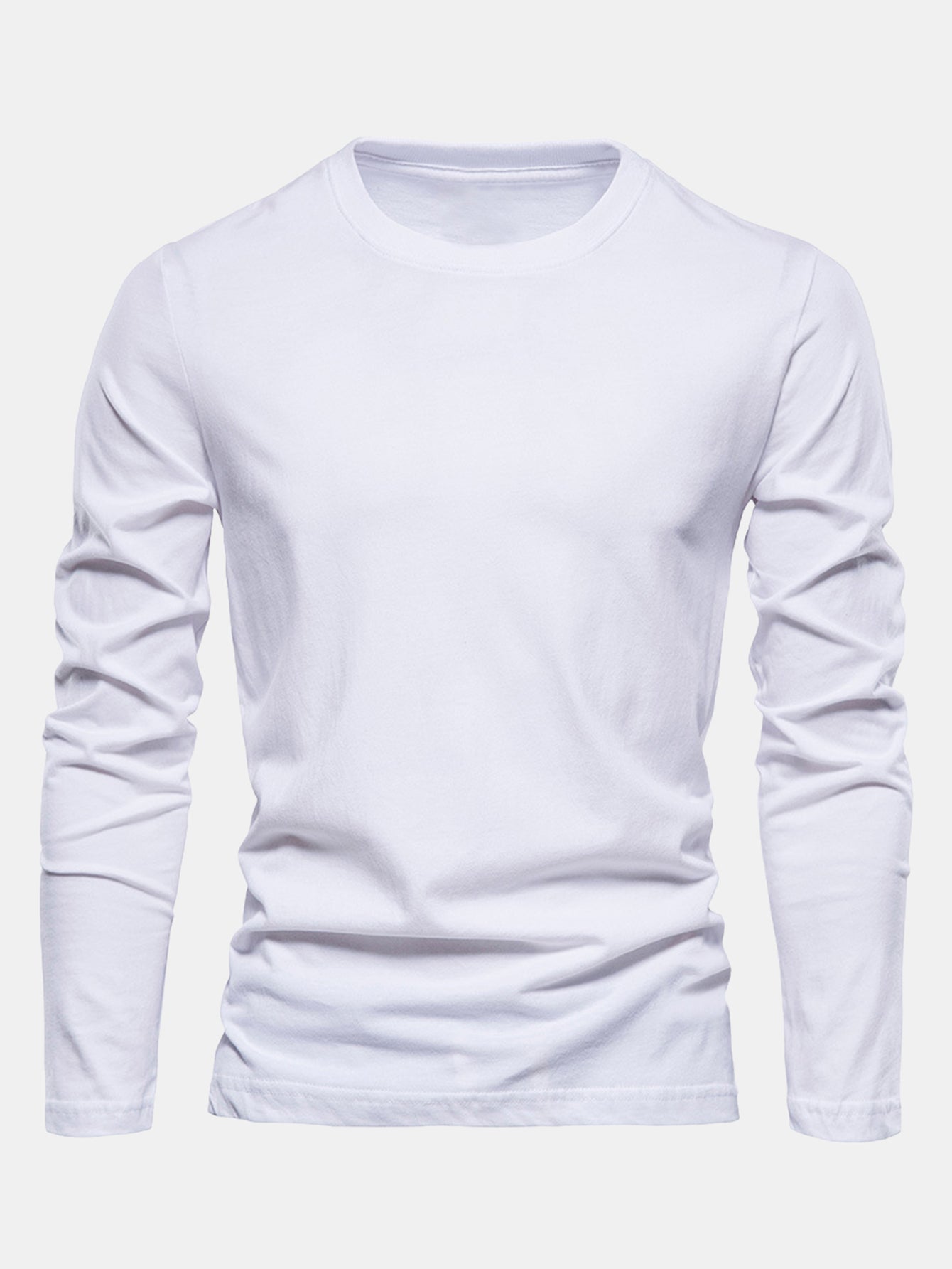 Macario® | Basic Long Sleeve Cotton T-Shirt
